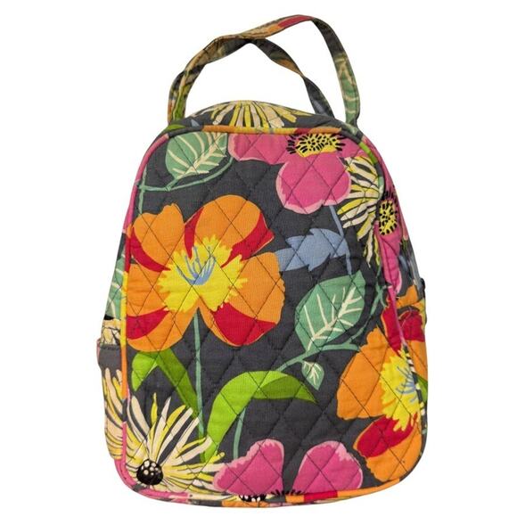 Vera Bradley Jazzy Blooms Lunch Tote Quilted Handbag Small Cooler Bag Floral - Picture 9 of 16